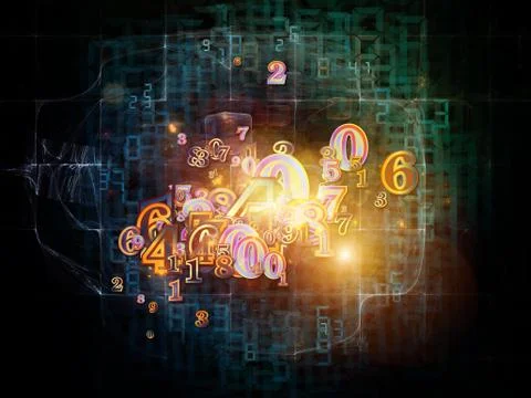 Colorful Numbers イラスト素材