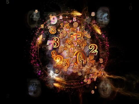 Colorful Numbers Illustrazione stock
