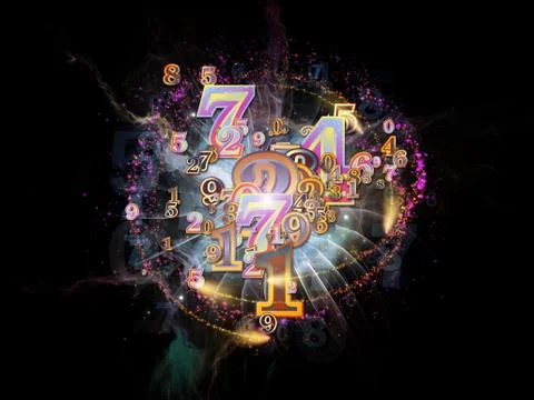 Colorful Numbers イラスト素材