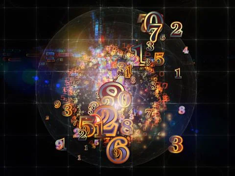 Colorful Numbers 스톡 일러스트