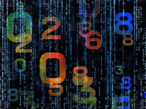 Colorful Numbers イラスト素材