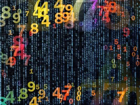 Colorful Numbers 스톡 일러스트