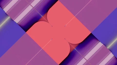 Colorful Op Art loop animation with geometric symmetric pattern. 3d rendering 4K Stock Footage 310669681