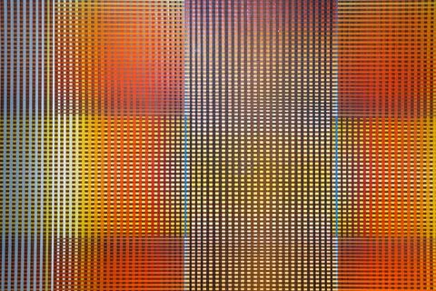 Colorful Optical Illusion Grid Background - Vibrant Gradient Op Art Texture Stock Photos