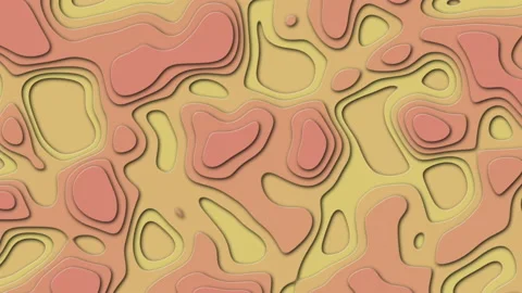 Colorful orange background on theme geodesy or topography. Abstract topographic Stock Footage 164998483