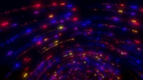Colorful Orbit Lines Stream Stock Footage 231127545