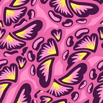 Colorful ornamental psychedelic pattern. Funky vector texture with colorful Stockillustratie