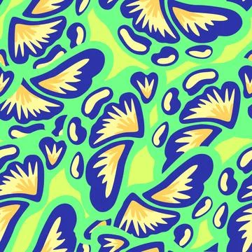 Colorful ornamental psychedelic pattern. Funky vector texture with colorful Stock Illustration