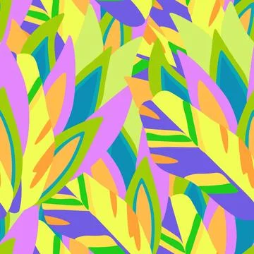 Colorful ornamental psychedelic pattern. Funky vector texture with colorful Stock Illustration