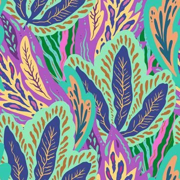Colorful ornamental psychedelic pattern. Funky texture with colorful abstract 스톡 일러스트