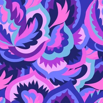 Colorful ornamental psychedelic pattern. Funky texture with colorful abstra.. イラスト素材