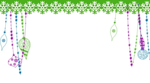 Colorful Ornaments Frame Stock Footage 50777963