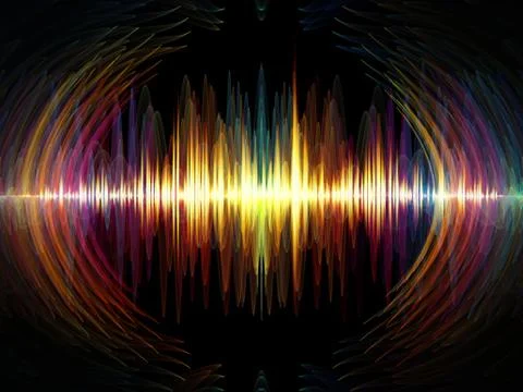 Colorful Oscillation Stock Illustration