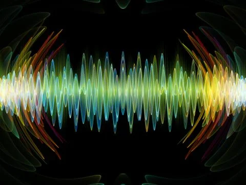 Colorful Oscillation Stock Illustration