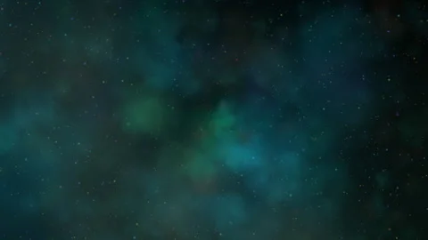 Colorful Outer Space Nebula with Glittering Stars in a Vast Cosmic Universe Stock Footage 301700791