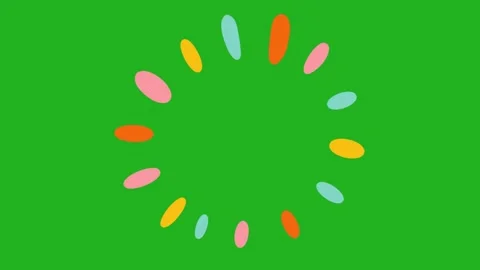 Colorful Oval Shapes Effect | Abstract Geometric Motion Background Stock Footage 316028294