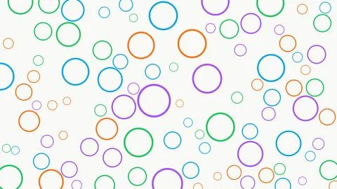 Colorful overlapping circles pattern design abstract background Stock Illustration