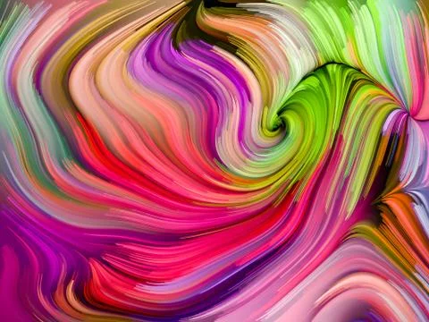 Colorful Paint Abstract Illustrazione stock