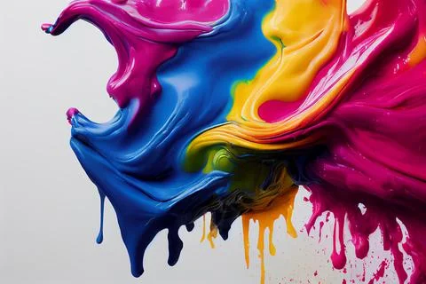 Colorful paint abstract pattern Stock Illustration