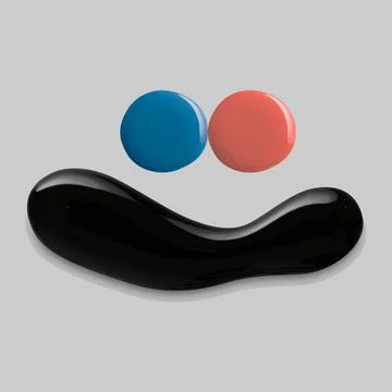 Colorful Paint Blobs Stock-Illustration