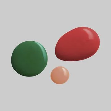 Colorful Paint Blobs Stock-Illustration