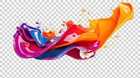 Colorful paint element Stock Illustration