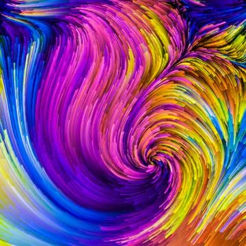Colorful Paint Elements 스톡 일러스트