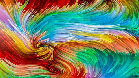 Colorful Paint Elements Illustrazione stock