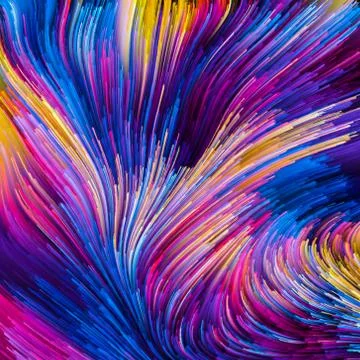 Colorful Paint Evolution Stock Illustration