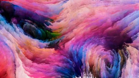 Colorful Paint Evolution Stock Illustration