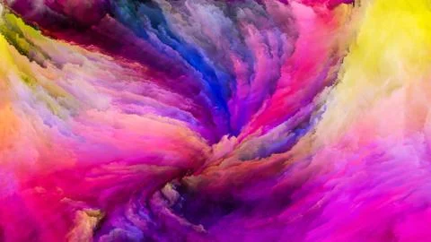 Colorful Paint Evolution Stock Illustration