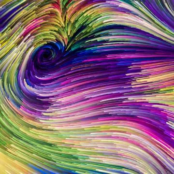 Colorful Paint Evolution Stock Illustration