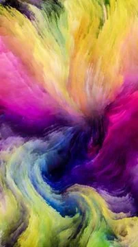 Colorful Paint Evolution Stock Illustration