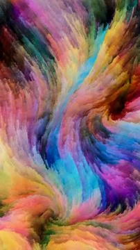 Colorful Paint Evolution Stock Illustration