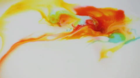 Colorful paint flow Video stock 48765905