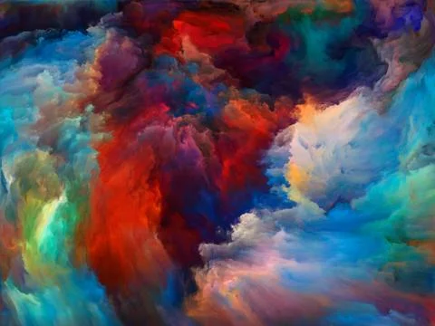 Colorful Paint Stock Illustration