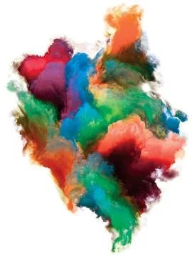 Colorful Paint. Stock Illustration