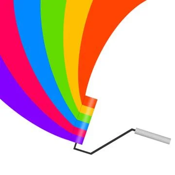 Colorful paint Stock Illustration