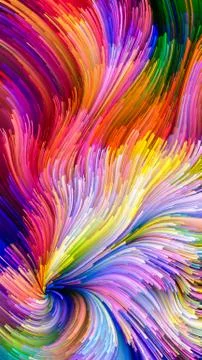 Colorful Paint Processing Stock Illustration