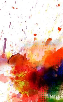 Colorful paint splash Stock Illustration