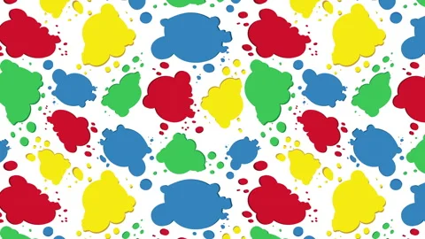 Colorful paint splash pattern Stock Footage 247186727