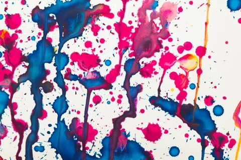 Colorful paint splashes artistic pattern texture Stock Photos