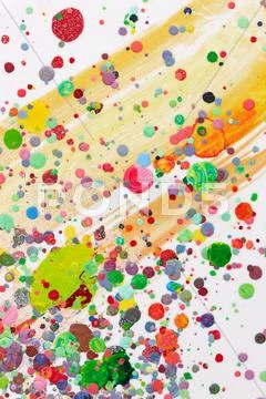 Colorful paint splatter Stock Photos