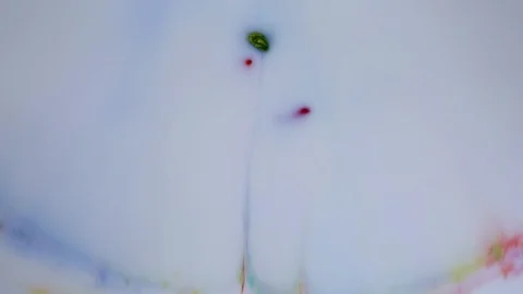 Colorful paint stains. Ink is spreading. Video Stockbeeldmateriaal 123777899