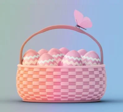 Colorful painted easter eggs Stock Illustration