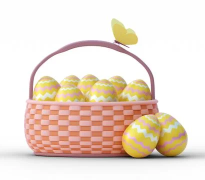 Colorful painted easter eggs Illustrazione stock