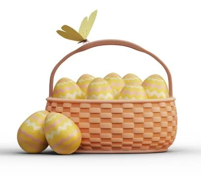 Colorful painted easter eggs Stock Illustration