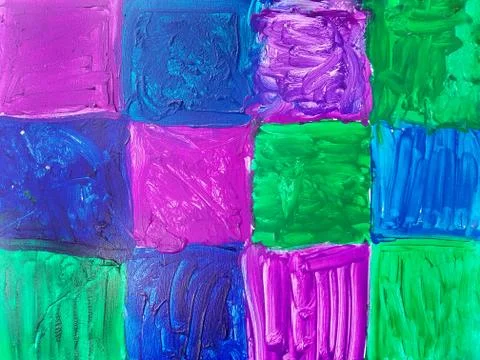 Colorful painted patchwork 스톡 사진