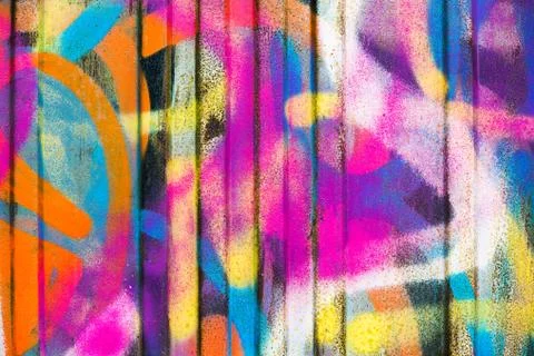Colorful painted wall Stock Illustration