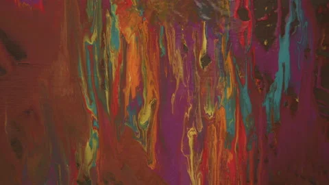 Colorful paints on canvas 스톡 동영상 144350163